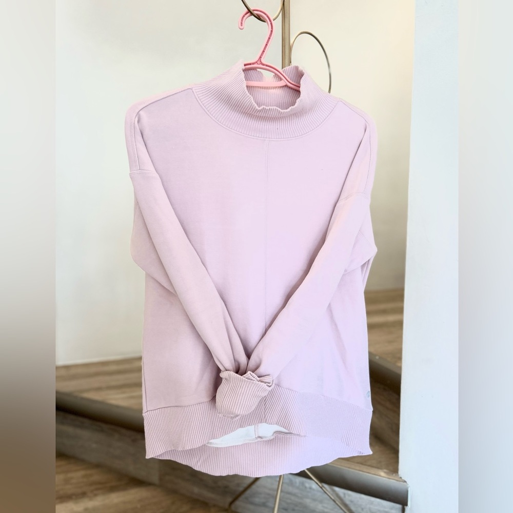 Muted pink sweat  shirt by Apana. Size Med.